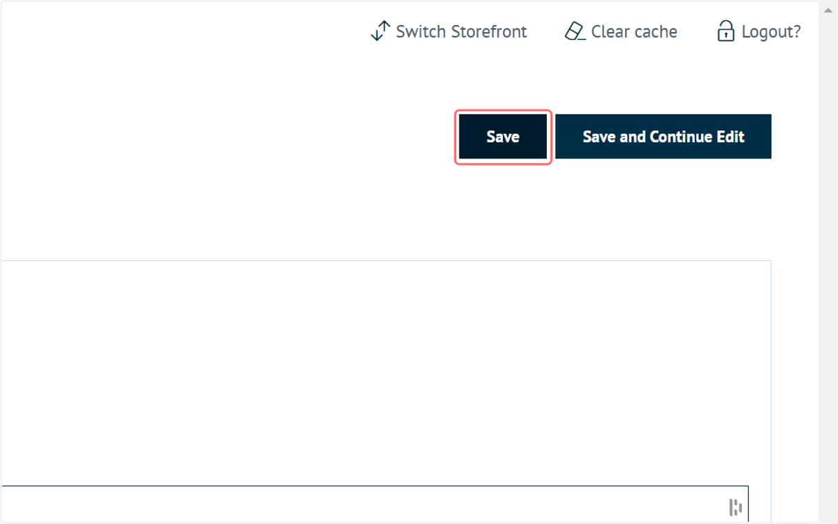 Click on Save