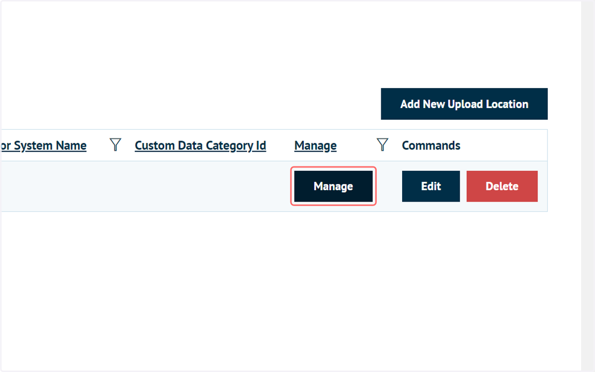 Click on Manage