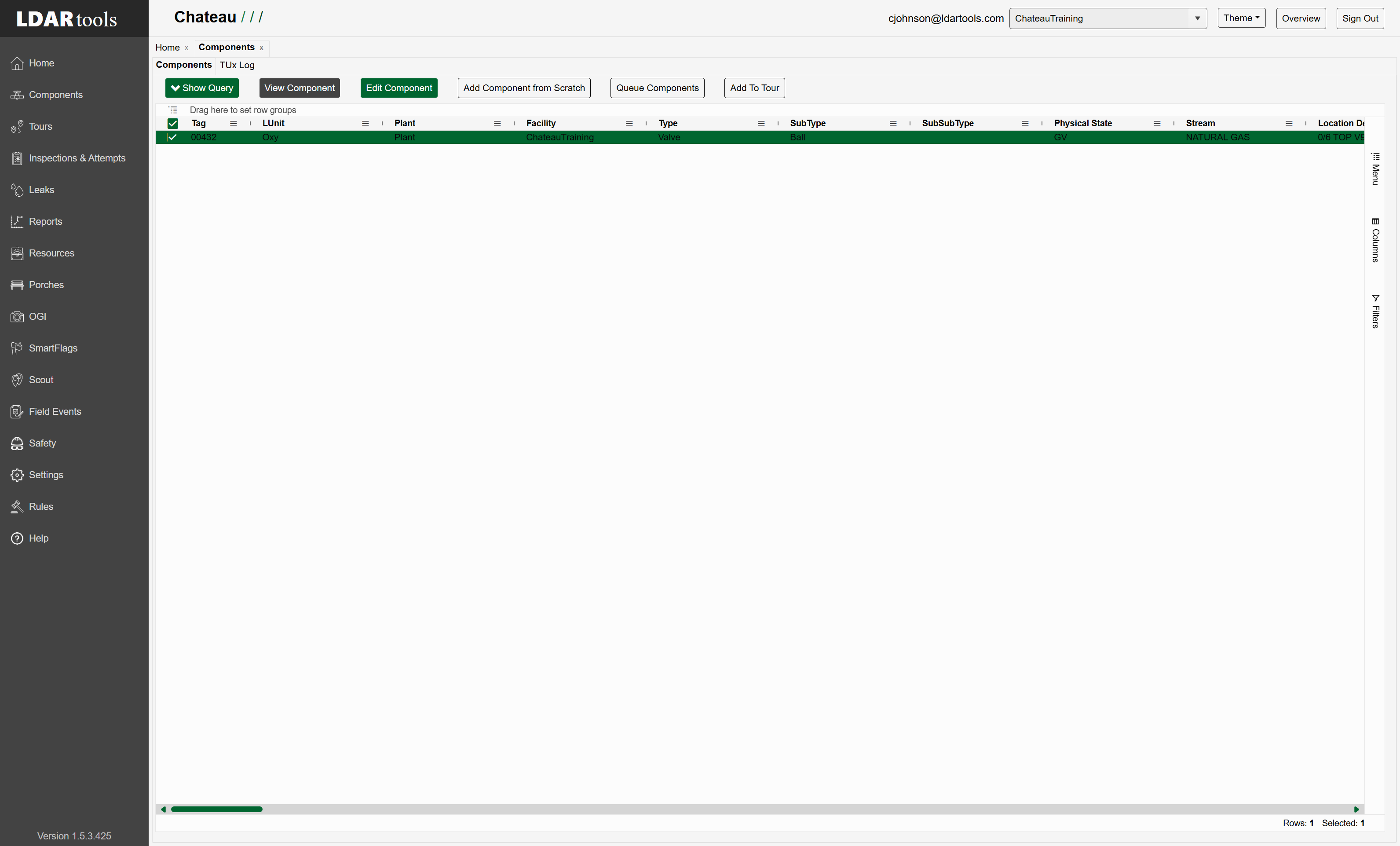 Click on View Component