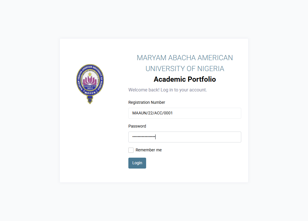 Click on Login