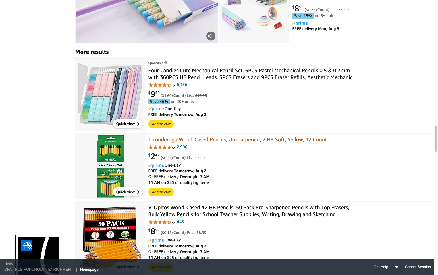Click on the Item