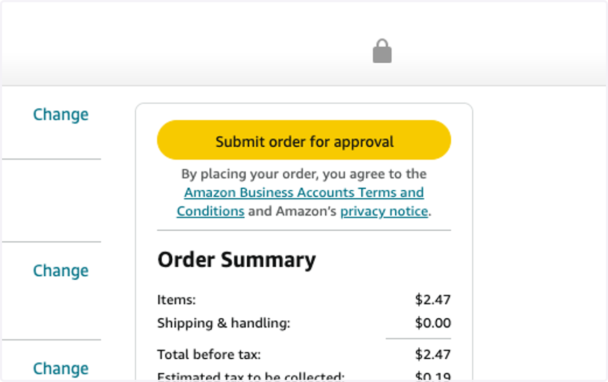 Submit Order for Approval