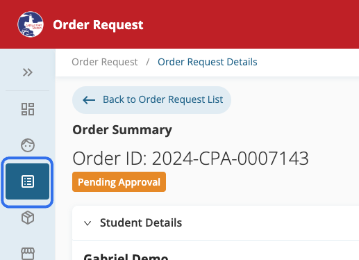 View Order Requests