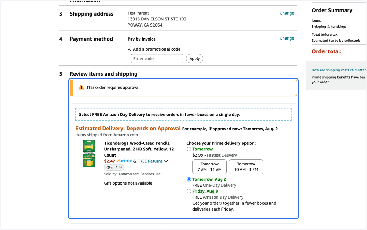Review Order Details