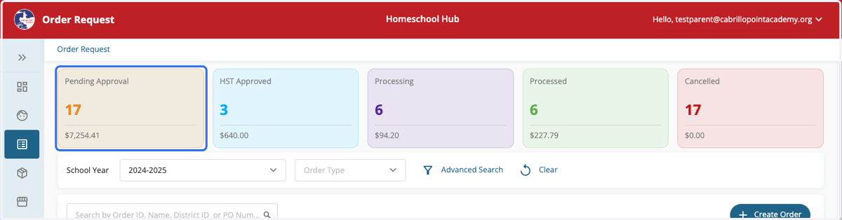 Order Status