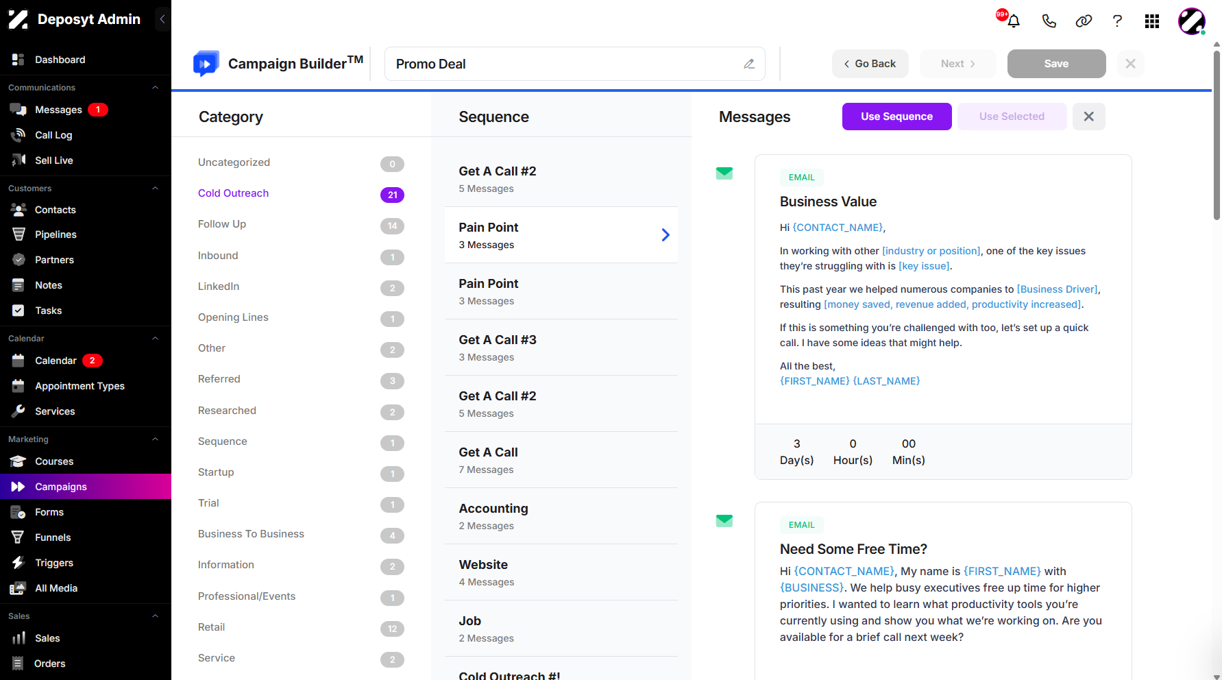 Step 9: Once you’ve made your choice, select a template and click it to confirm.
