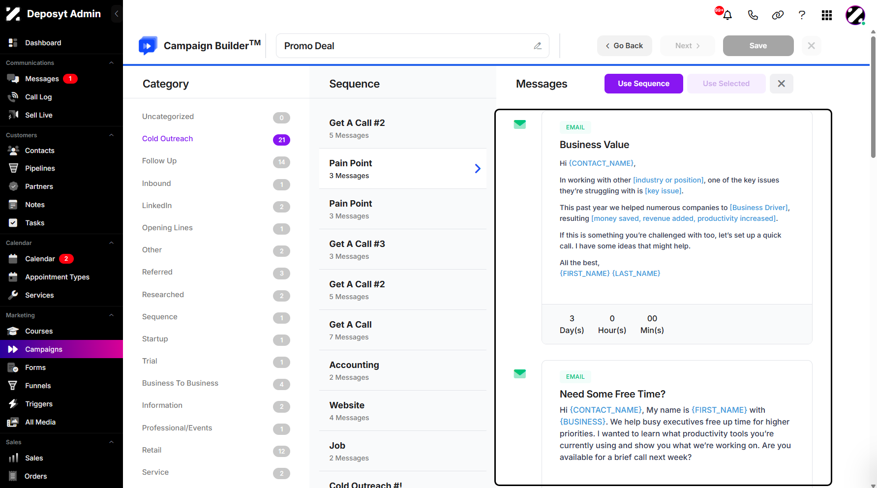 Step 9: Once you’ve made your choice, select a template and click it to confirm.