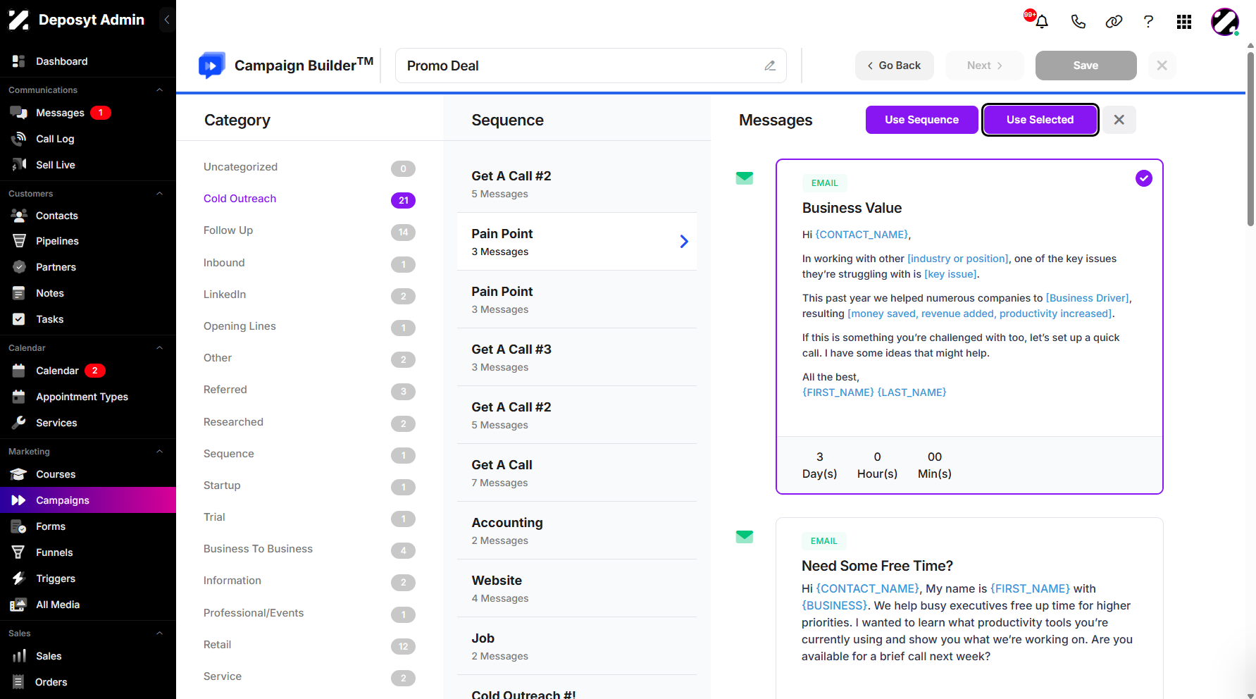 Step 11: Once you’ve decided, click Use Selected to proceed.