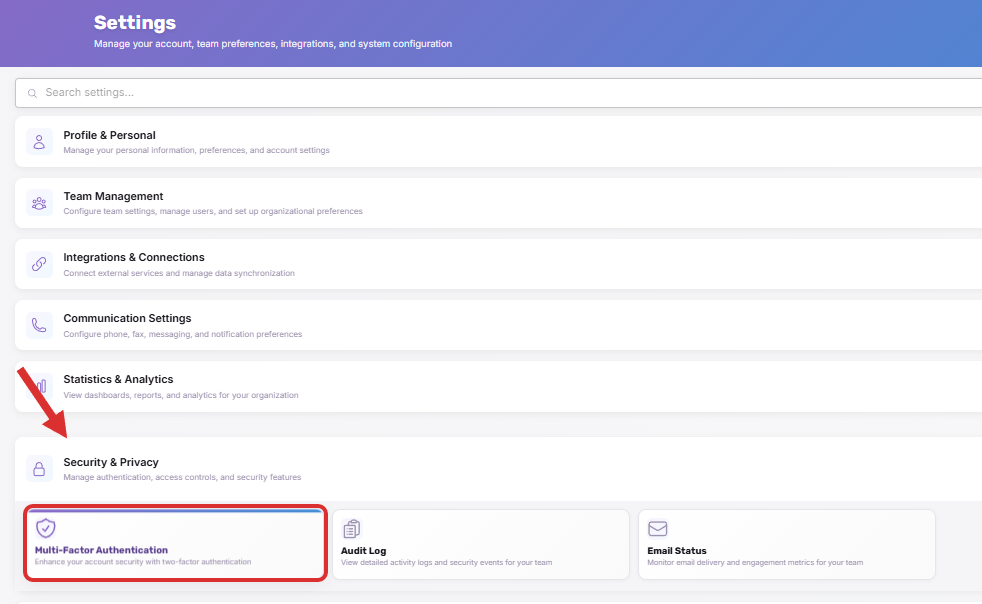 Click on Multi-Factor Authentication…