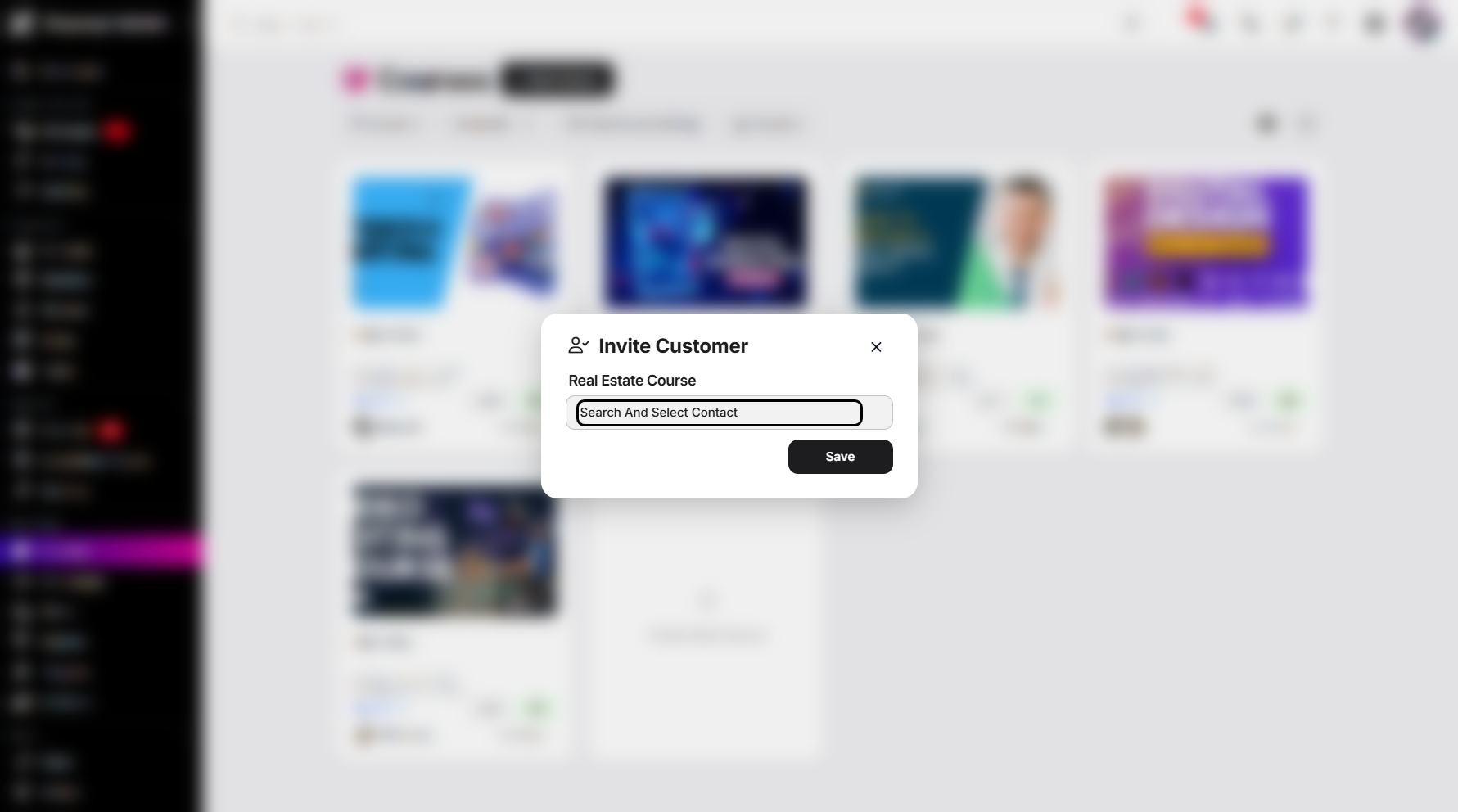 Step 5: A pop-up window will appear. Then, click the Search and Select Contact option to proceed.