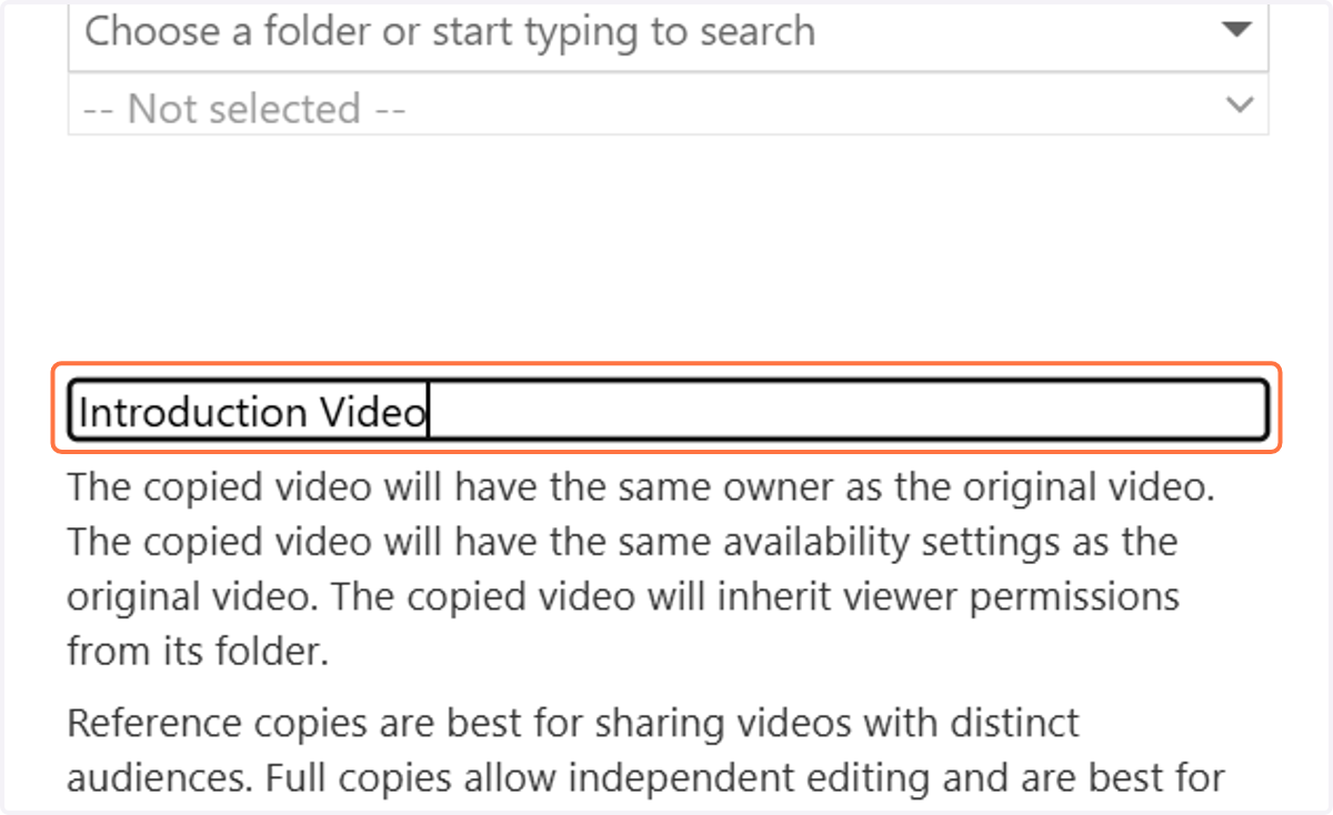 Optional: Give the video a new title.