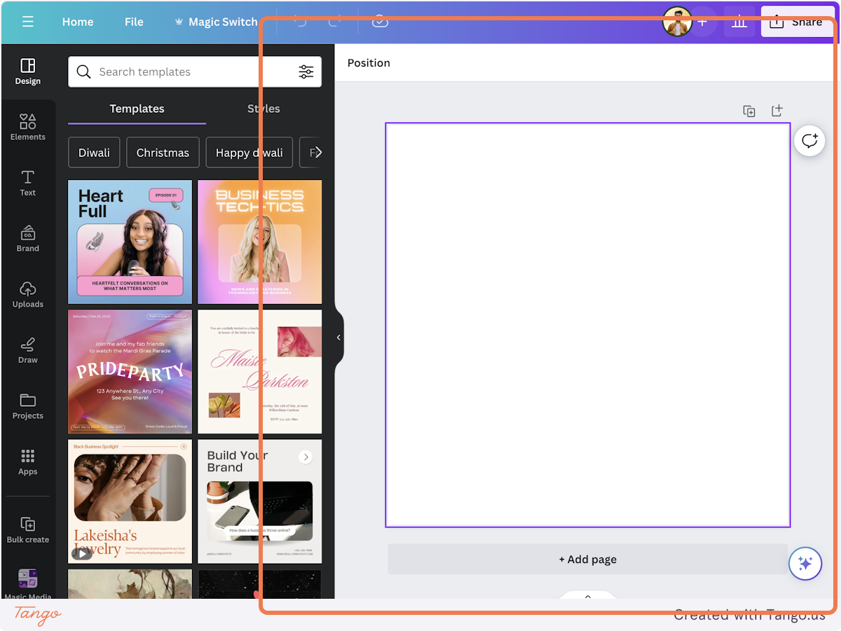 Now go back to your Canva design. Which you created in previous step. Paste the link here.