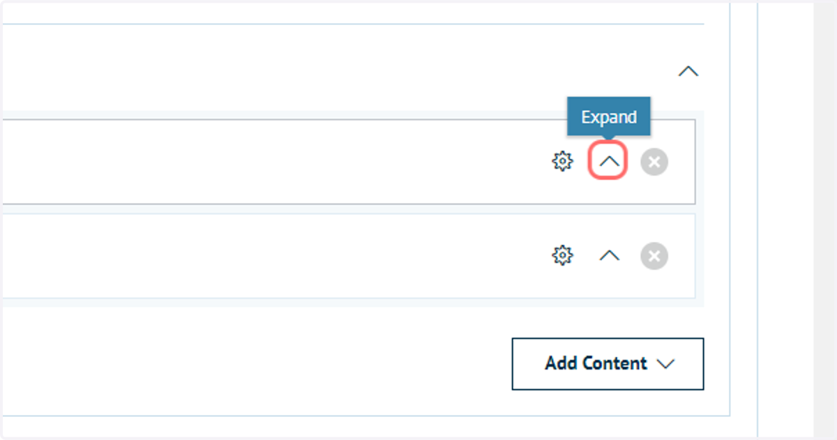 Expand the Slider section to see details on individual slides