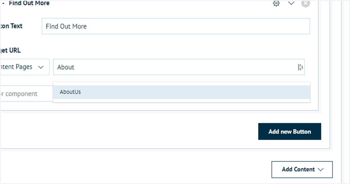Select a Content Page