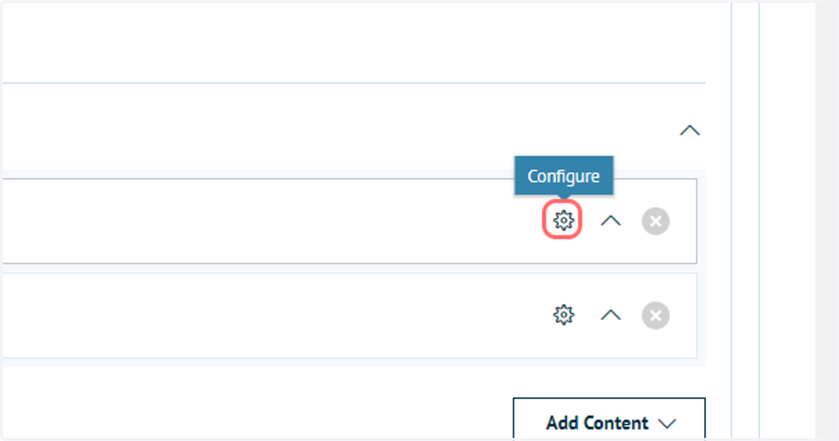 Click on the Settings icon for the Slider section