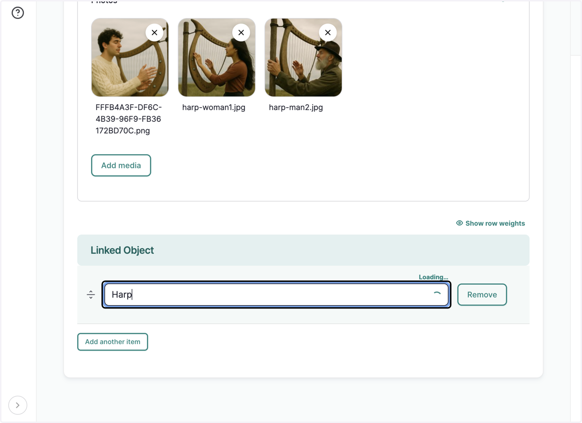 Type "Harp"