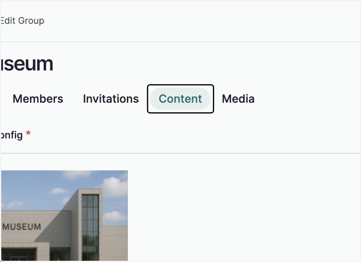 Click on Content