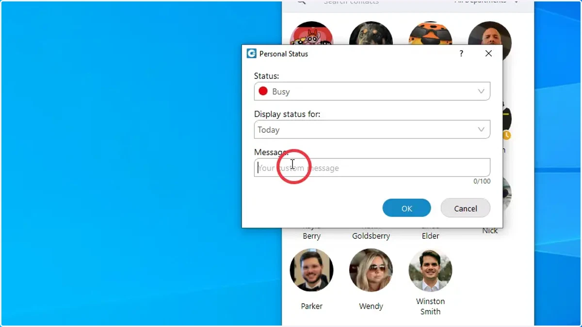Type your message