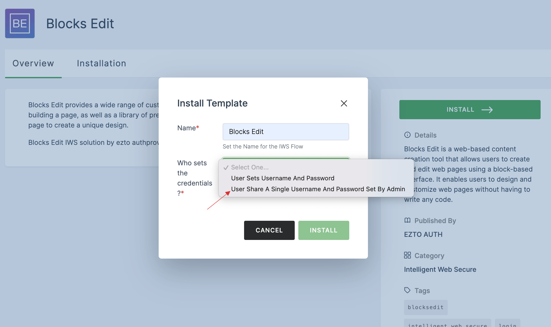 User Share A Single Username And Password Set By Admin