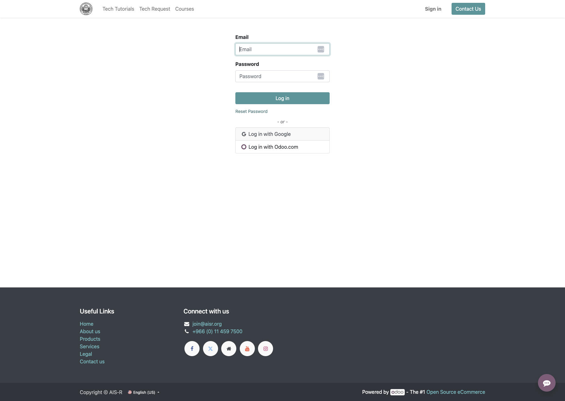 Click on Log in with Google