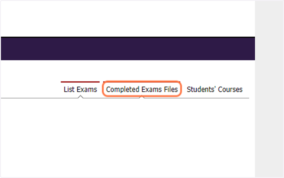 Completed Exams Files