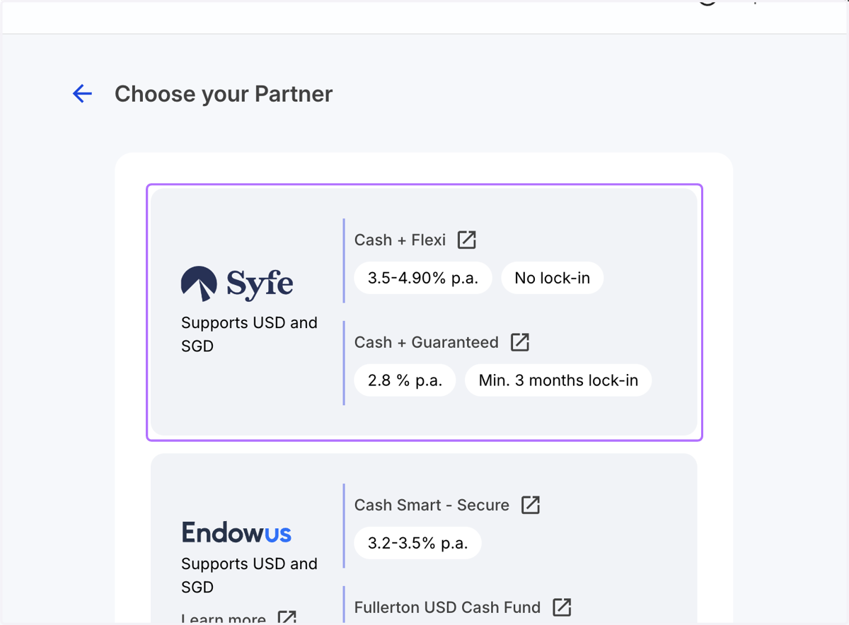 Click on Syfe