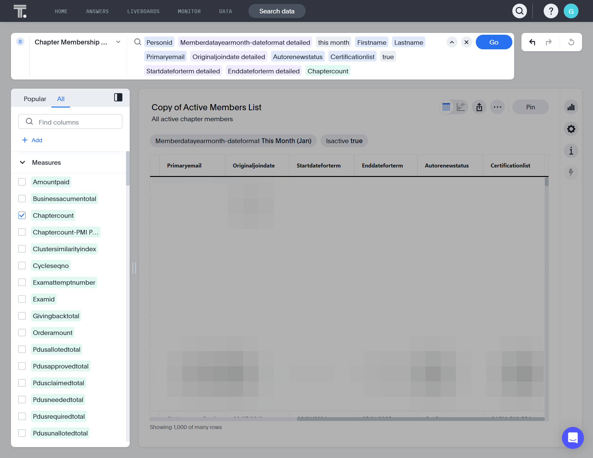 Check Chaptercount in the data column on the left