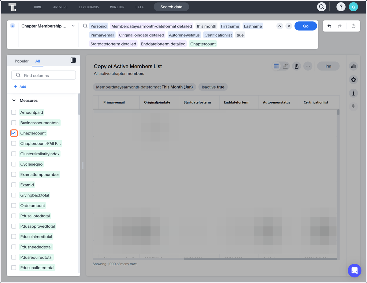 Check Chaptercount in the data column on the left