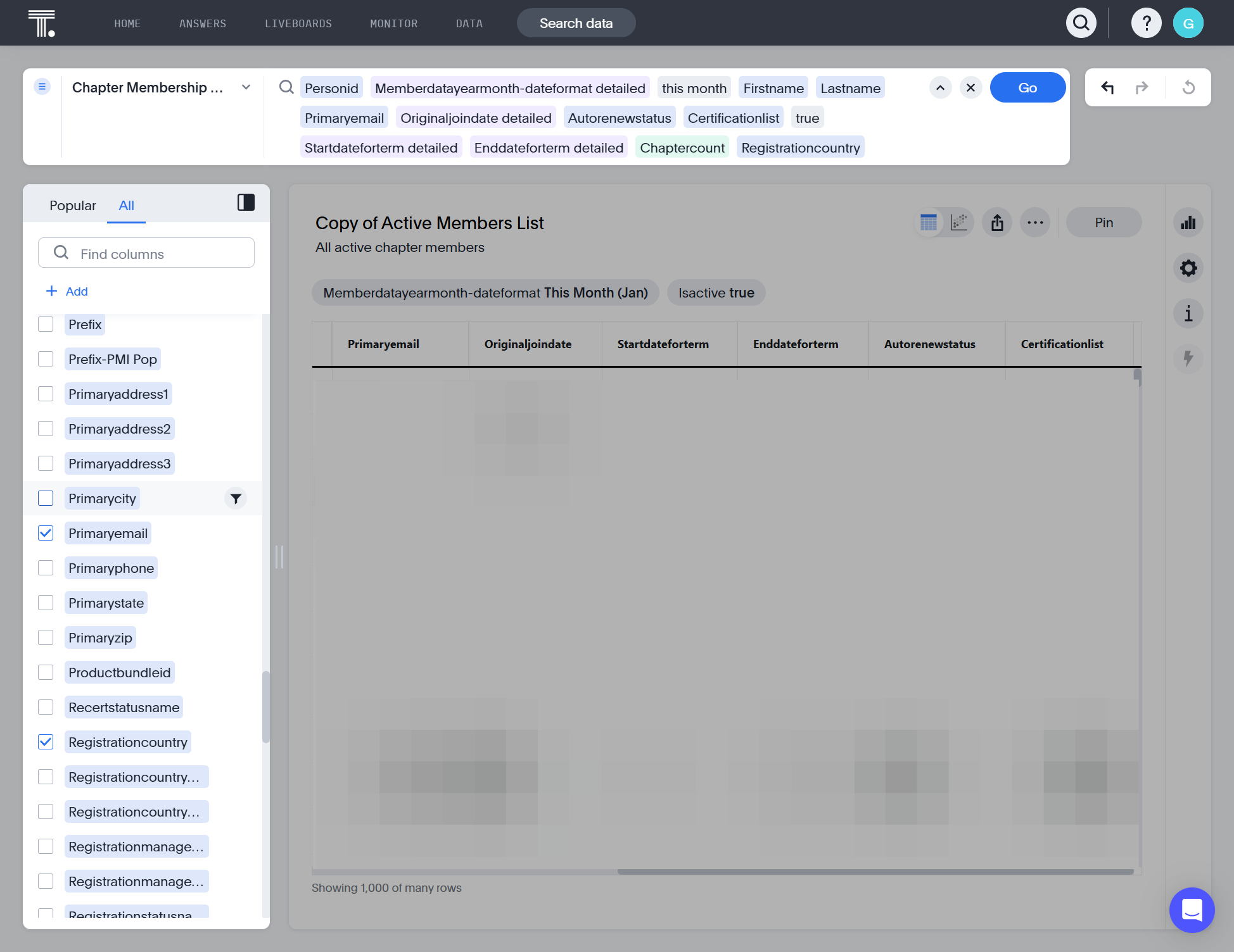 Check the box next to Registrationcountry