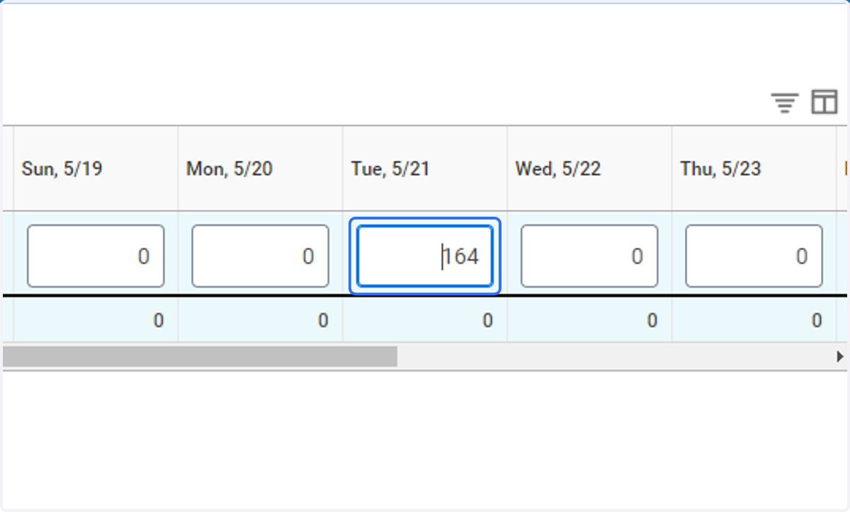 Enter the dollar amount of Cash Tips you received directly. Repeat for each day that Cash Tips were received.
