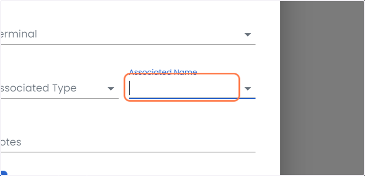Select the Associated Name