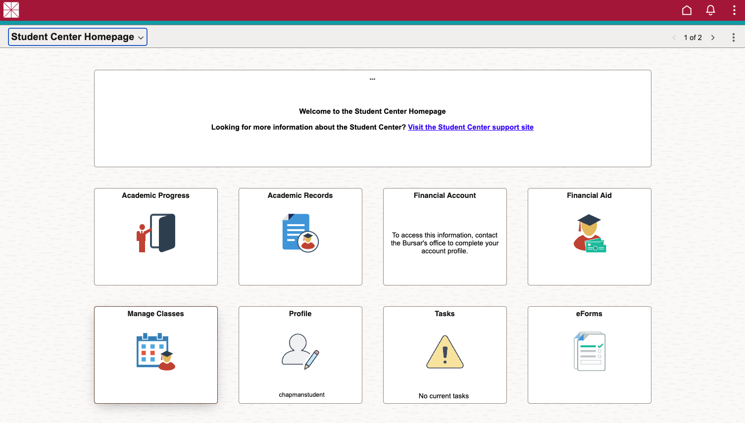 Click on Manage Classes