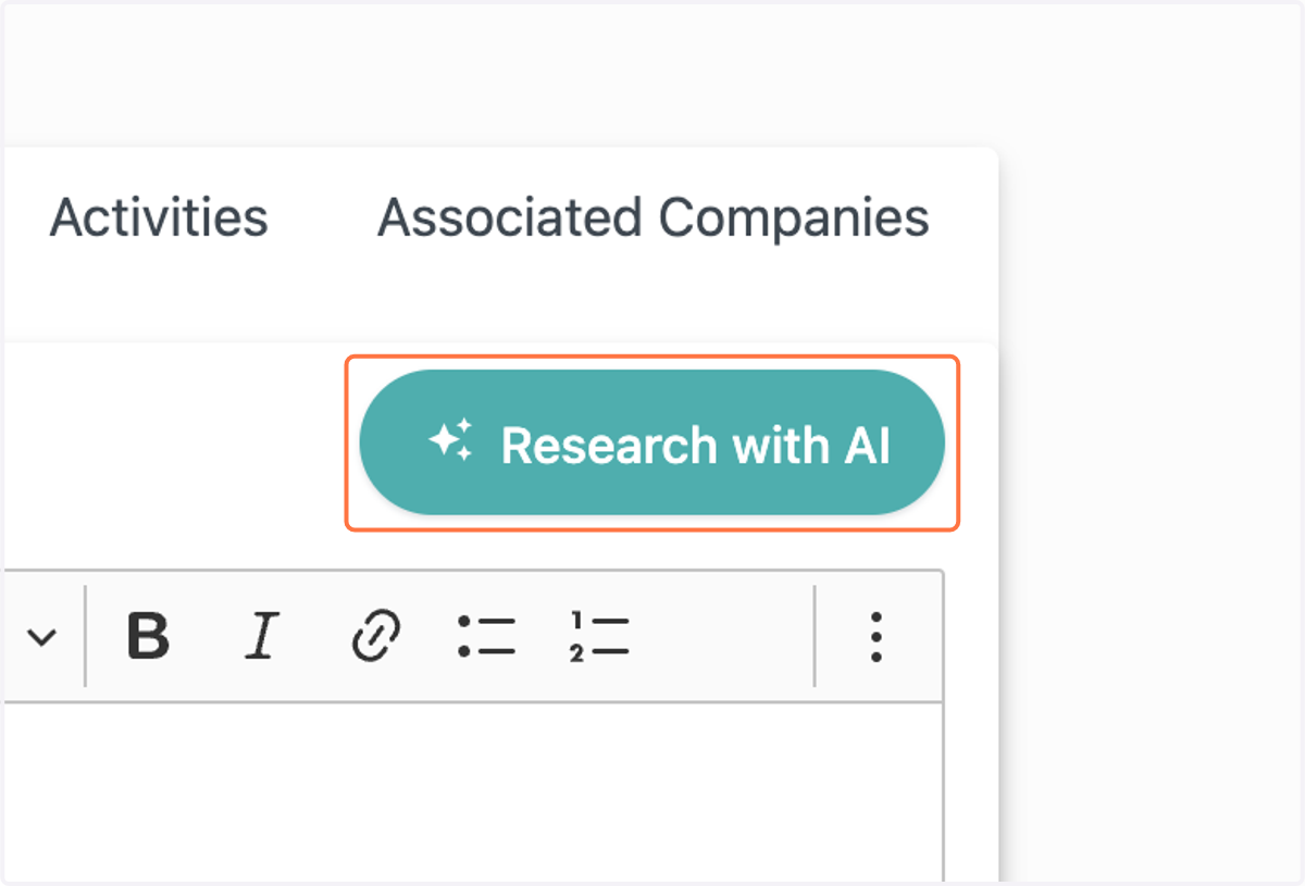 Click on Research with AI