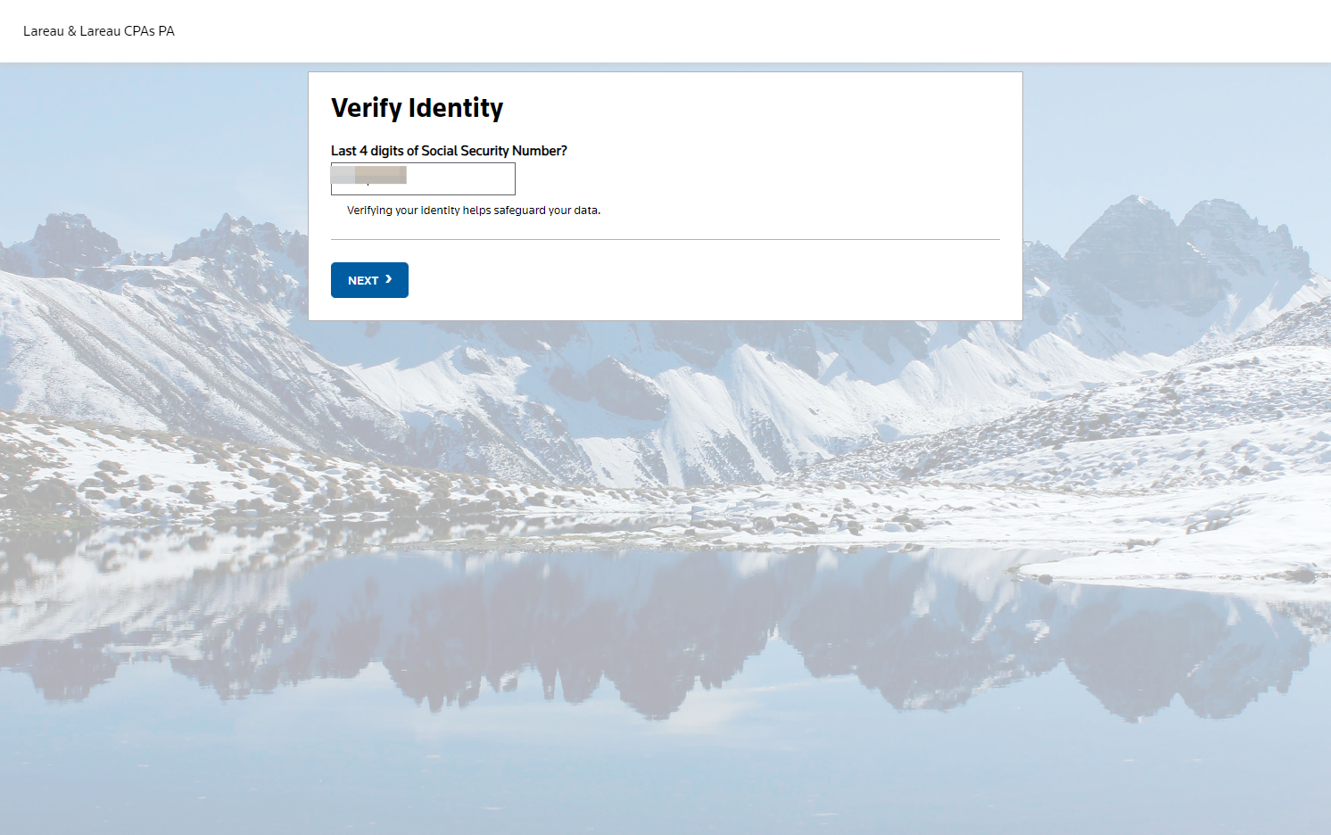 Type the last 4 digits of your social security number 