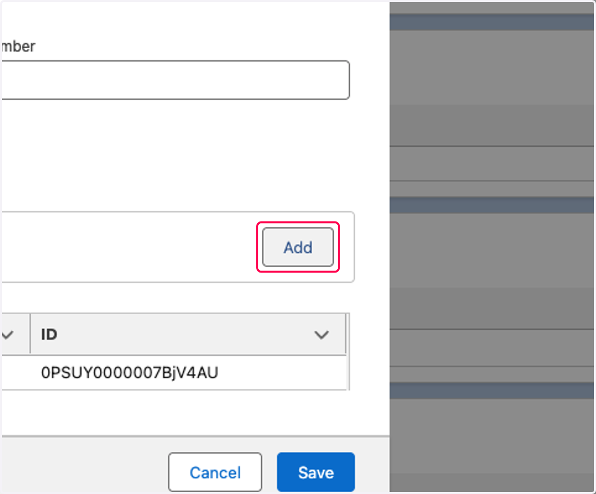 Click on Add