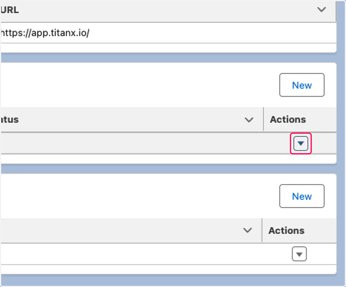 Click on Show actions