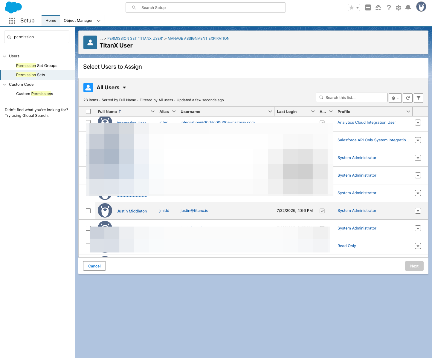 Select ANY and ALL users that you want to be able to submit lists.