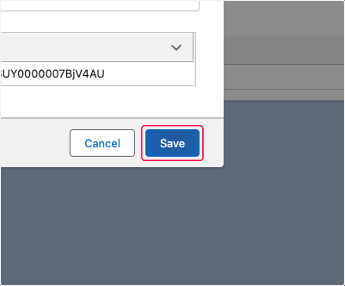 Click on Save