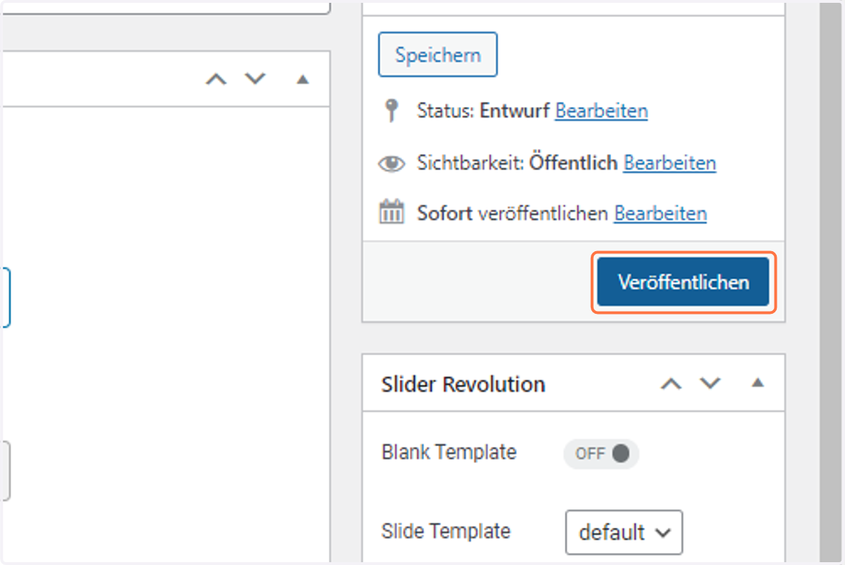 Click on publish