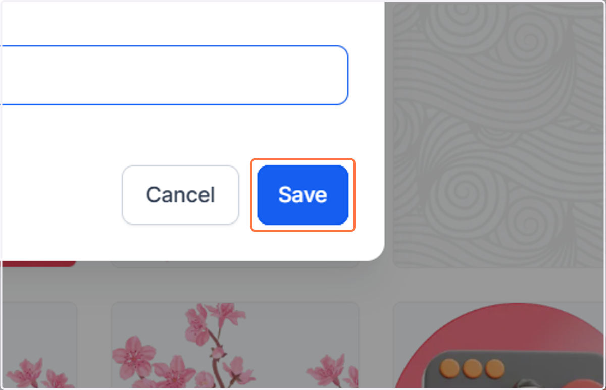 Click on Save. Double-click the image to add it to the site