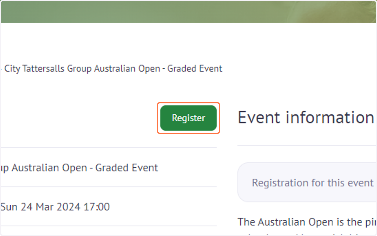 Click on "Register" at the top of the page.