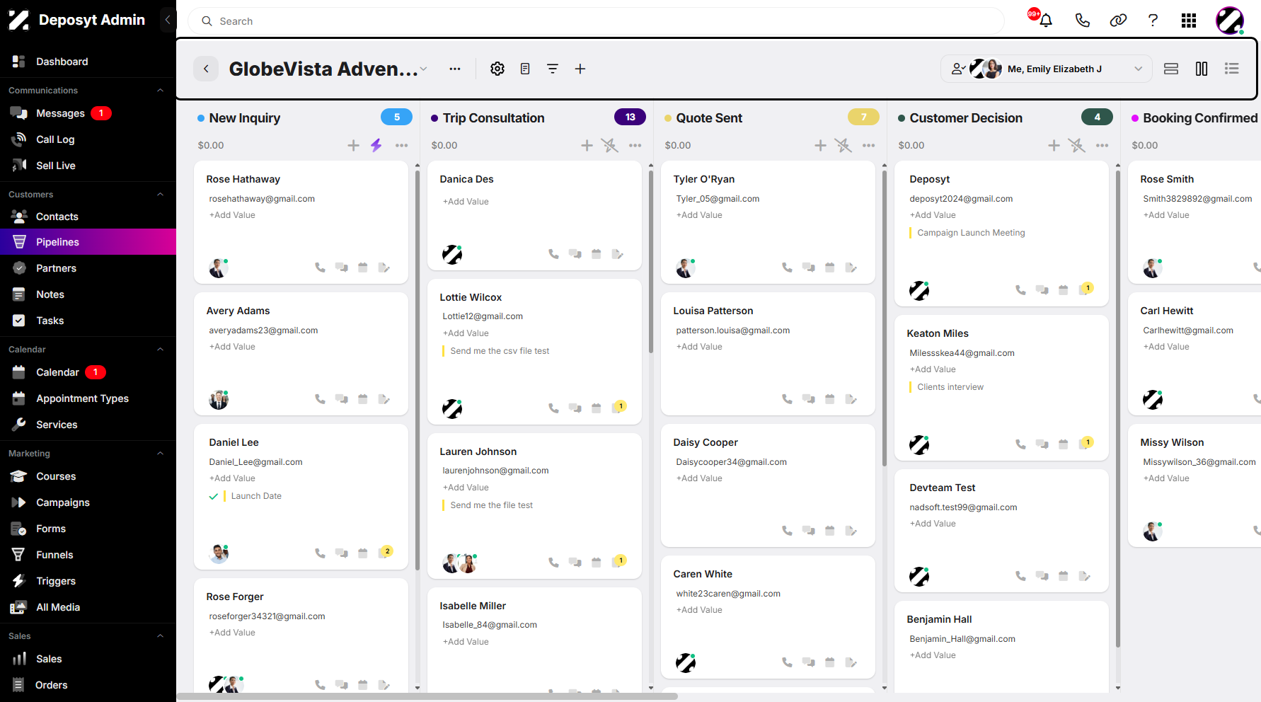Step 1: From the selected pipeline, you will see a navigation button above the stage on the right-hand side.
