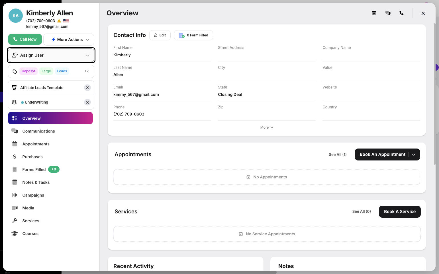Step 7: Or inviting them as a partner. You can also assign a user to the contact by clicking the Assign User button.
