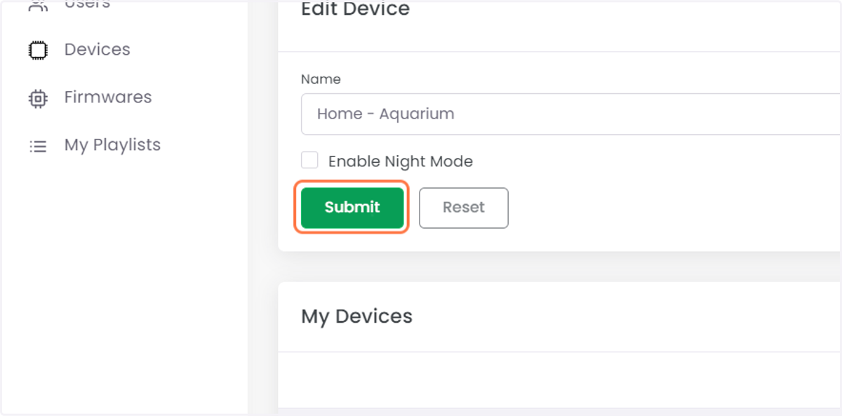 Click on Submit