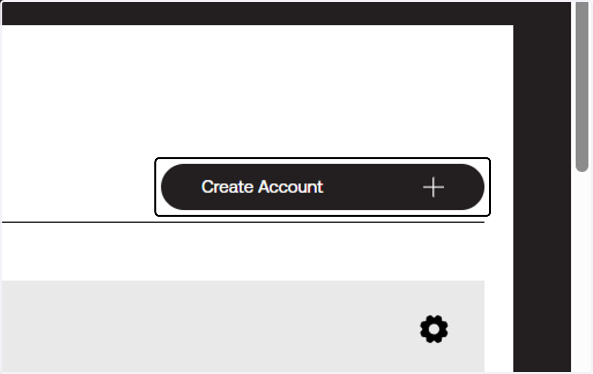Click on Create Account