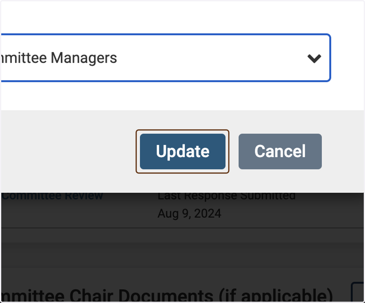 Click on Update