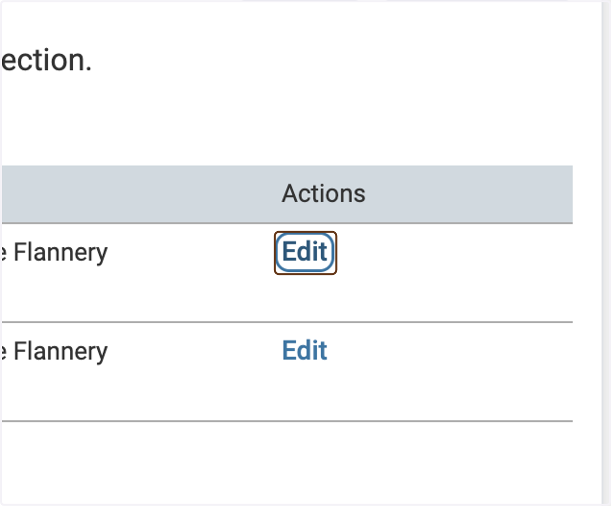 Click on Edit next to the letter you want to check or change the visibility of