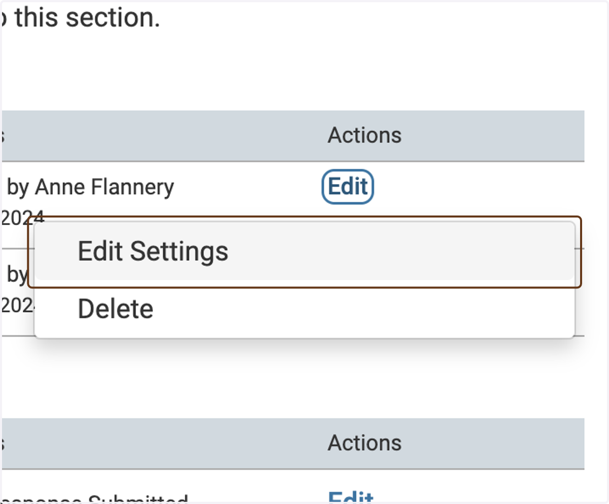 Click on Edit Settings
