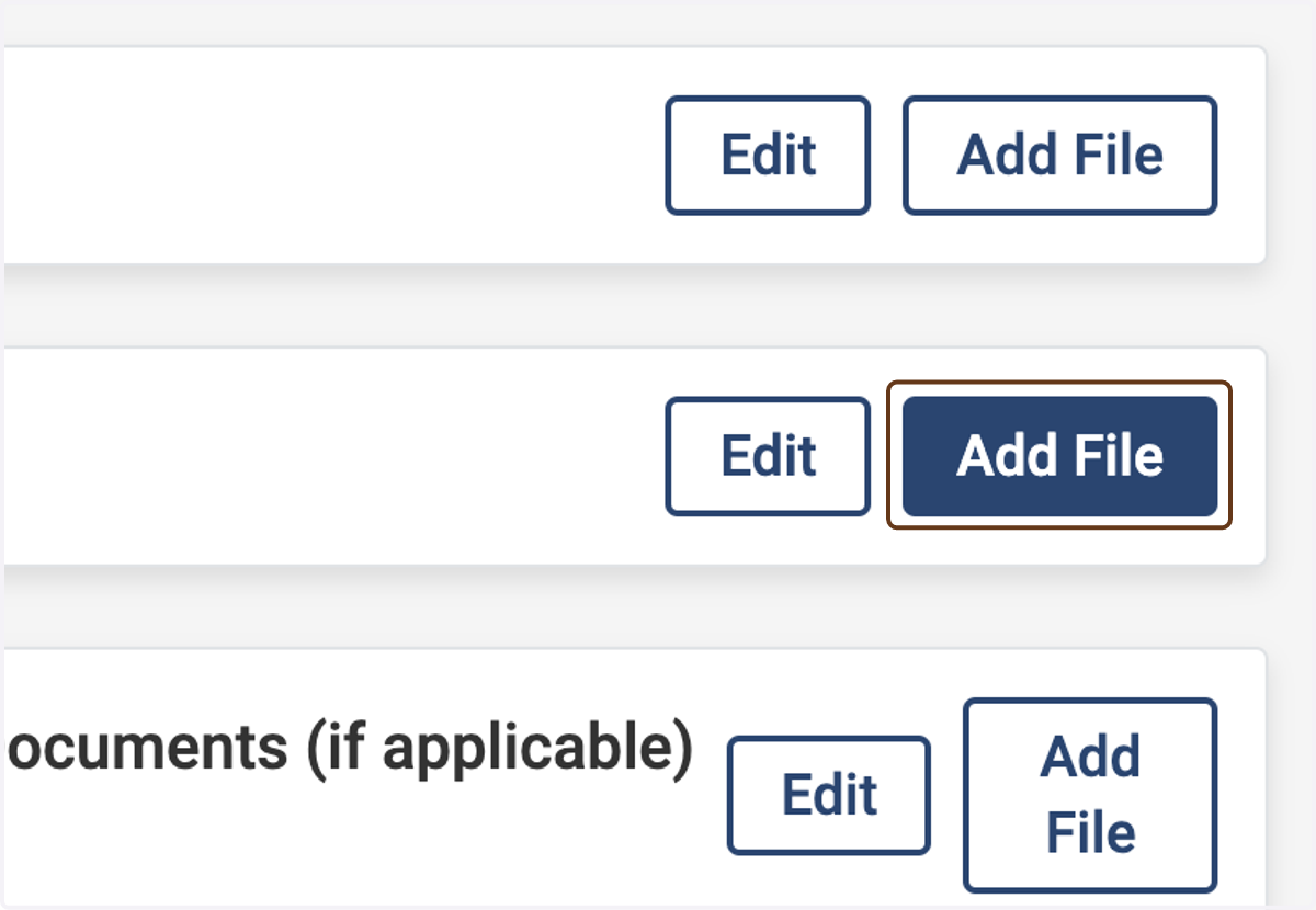 Click on Add File next to Department Letters