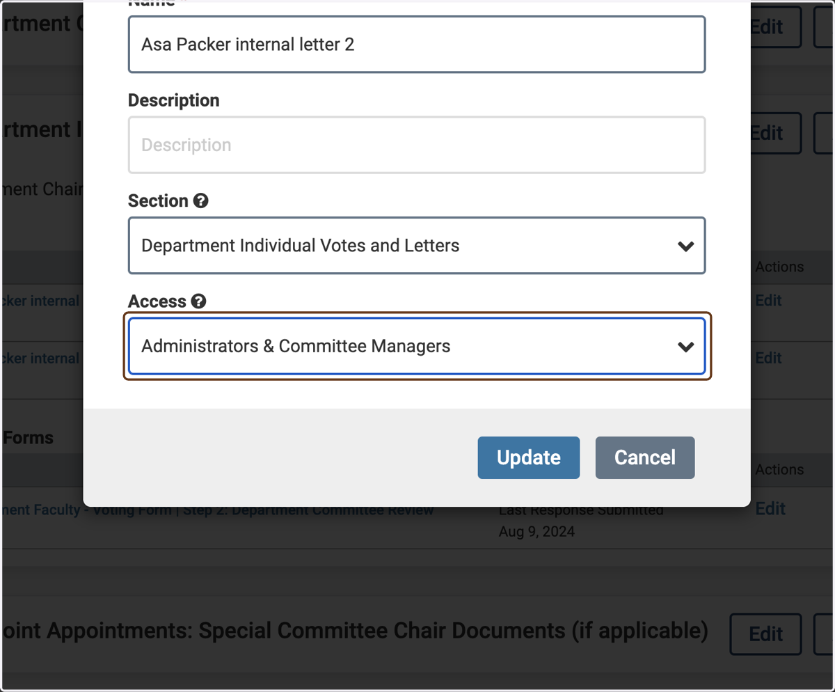 Select Administrators & Committee Managers, if it's not already selected